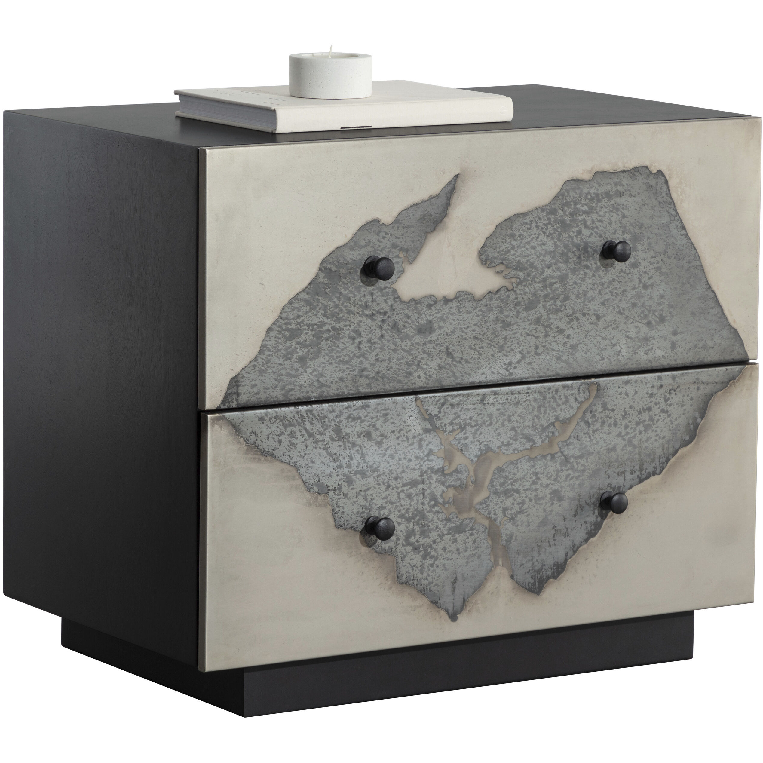 Arlington 28 X 24.25 inch Black Night Stand